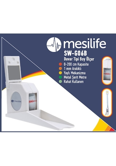 Mesilife Duvara Monte Boy Ölçer Mesitaş