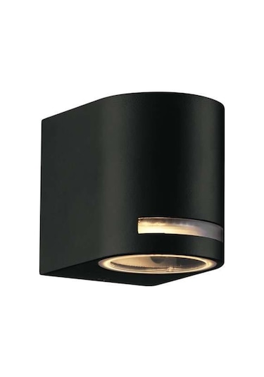 Maestro Beyaz Işık Tek Yönlü Dekoratif Işık Süzmeli İç Ve Dış Mekan Aplik, Bahçe, Teras Apliği Siyah