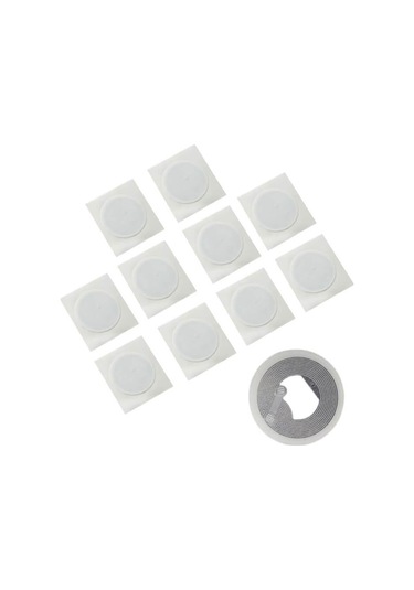 Koodmax - 50 Adet - Ntag213 13.56 Mhz Rfid 144 Byte Nfc Etiket Beyaz - Programlanabilir - Iso14443a