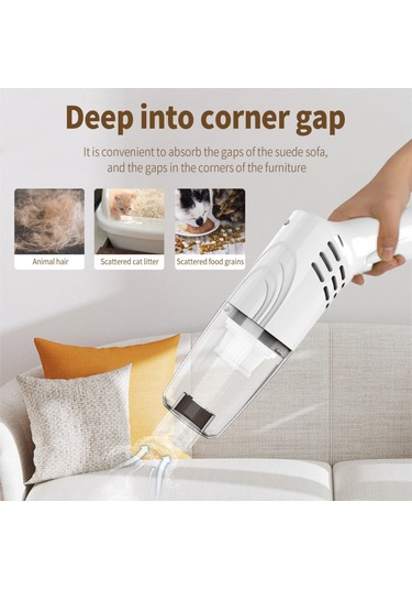 Singree Araba Elektrikli Süpürgesi Kablosuz El Araba Elektrikli Süpürgesi Güçlü Emiş Temizleme Fırçası İle Araba Ev