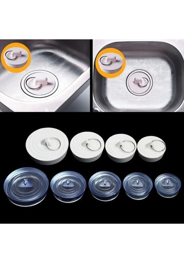 Joyhub Mingjin Shop2 Beyaz-4.4-4.2cm Tarzı Kullanışlı Tuvalet Mutfak Yuvarlak Sızdırmaz Su Lavabo Fişi Tahliye Kapağı Küvet Tıpa Kanalizasyon L0nqel Renkli Çok Renkli