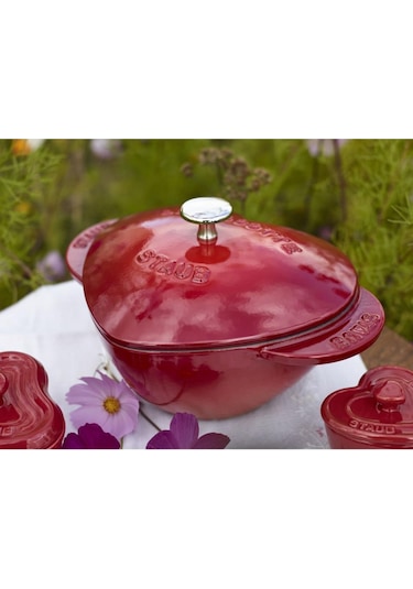 Staub La Cocotte Döküm Tencere Kiraz 20 CM 1.75 L Kalp