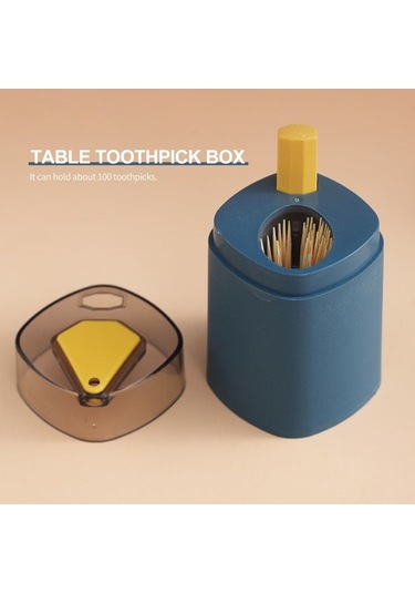 Ulzyvf Pratik 100'lük Hijyenik Kürdan Dispanseri - Pembe Kürdan Saklama Kutusu Pembe