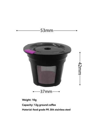 Keurig Kahve Kapsülü İçin 2 Adet Tekrar Kullanılabilir Kahve Pod'u Ve Kaşık Diğer