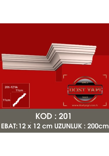 Stropiyer Kartonpiyer Düz 201-12 Modeli 10 Adet = 20 Metre