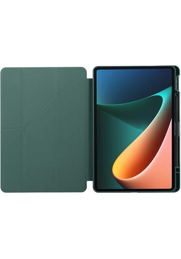 Xiaomi Uyumlu Mi Pad 5 / Mi Pad 5 Pro Kılıf Kalem Bölmeli Silikon Smart Cover Tablet Kılıfı