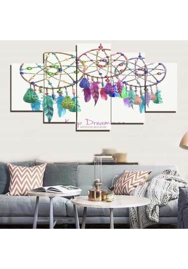 Suntek Magideal 5 Adet Modern Sanat Bohemya Tarzı Pvc Boyama 1 numara