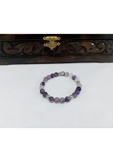 Doğal Ametist Enerji Taşı Taşı Bileklik.jpg Mor