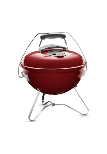 Weber Smokey Joe Premium 37 Cm Crimson Kırmızı Tuck-n-carry Kapak Kilidi Portatif Kettle-124 Siyah