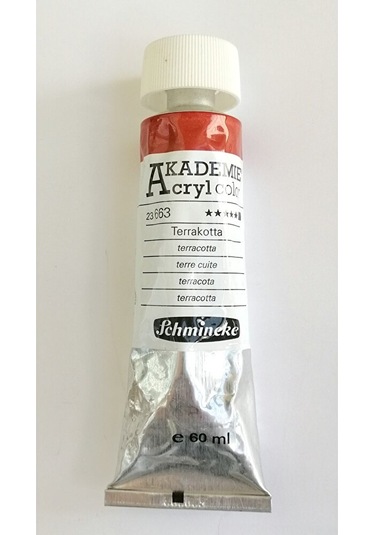 Akademie Akrilik Boya 60ml - 663 Terracotta Çok Renkli