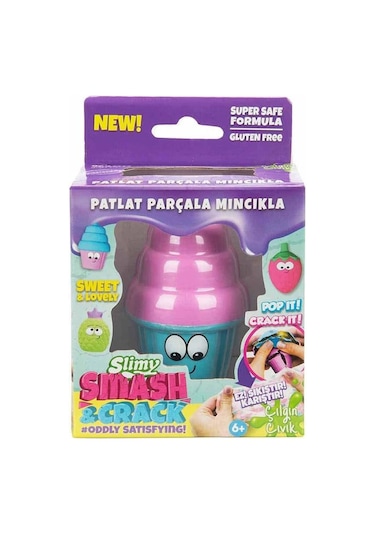 Slimy Patlat Pop-it 55 Gr - Mavi Kase Dondurma Slime