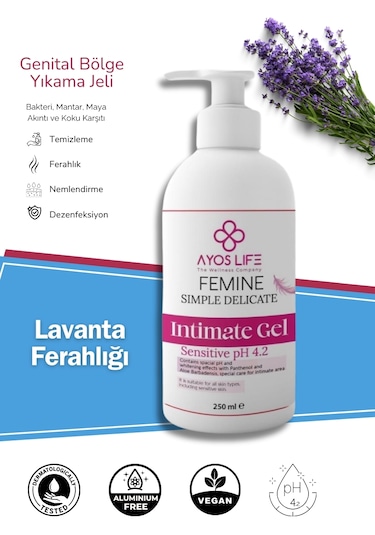Ayos Life Genital Bölge Kararma Karşıtı Ph Dengeli İntim Yıkama Jeli 250 ML
