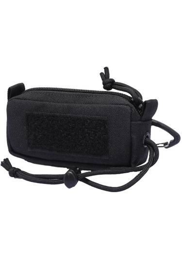 Suntek Bel Çantası Paketi Çok Fonksiyonlu 1000d Siyah-13x6x4cm Siyah