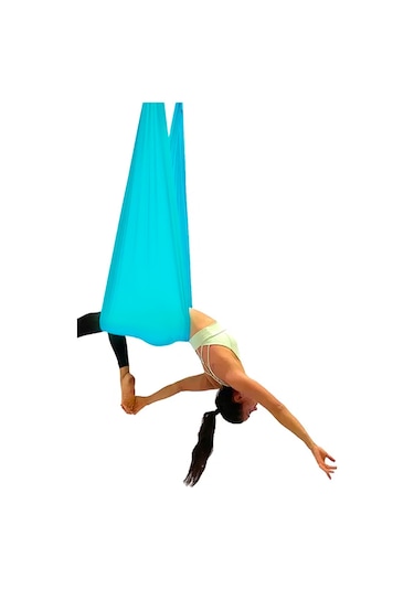 Bundera Yoga Fly Hamağı Mavi - Tavana Askılı Mavi