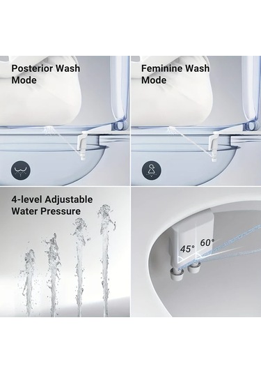 Willowhaven Ultra İnce Rv Klozet Parçası G1 2 Asya Avustralya İngiltere Uyumlu Akıllı Bidet