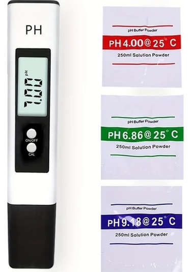 Honeybeeshop Cloud Prime Dijital Ph Metre Kalemi Beyaz 0-14ph Hassas Su Test Cihazi Lcd Ekran