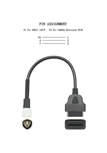 YAMAHA 3 PIN OBD2 DÖNÜŞTÜRÜCÜ KABLO