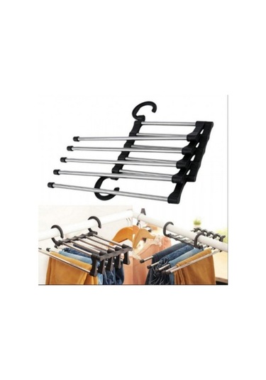 Büro Ev Ofis Düzeni İçin 5 Hazneli Hareketli Pantolon Askılığı Diğer