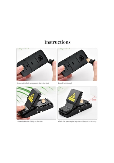 Leezsing Adet Tekrar Kullanılabilir P-lastic S-mart Fare Tuzağı