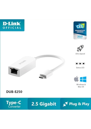 D-link Dub-e250 Usb-c 2.5g Ethernet Adaptör