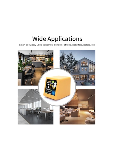 Aubyhe Akıllı Wifi Meteoroloji İstasyonu - Renkli Ips Ekranlı Çok Fonksiyonlu Dijital Saat Sıcaklık/nem/hava Durumu