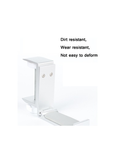 Sones Kulaklık Braketi İnternet Kafe Monitörü Kulaklık Askısı Masaüstü Kulaklık Sergileme Standı, Stil: Kilitli Klips Tipi Gümüş