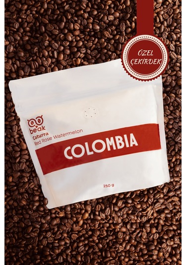 Colombia Red Rose Watermelon Çekirdek Kahve 250 Gr , %100 Arabica Çekirdek Kahve
