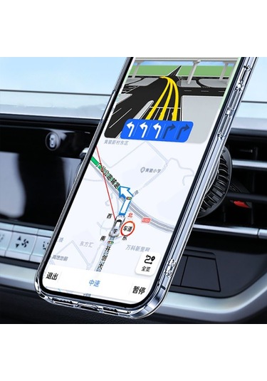 Jmary Mh-77 Magnetik 360 Derece Oynar Başlıklı Telefon Tutucu Havalandırma Tasarım Gri