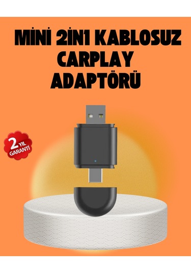 Kablosuz Carplay Ve Android Auto Dönüştürücü Usb-a & Type-c Gir