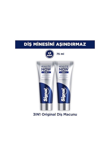 Signal White Now Diş Macunu 3 İn 1 Original 75 Ml X2