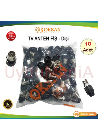 Oksan Tv Anten Fiş Dişi 10 Adet