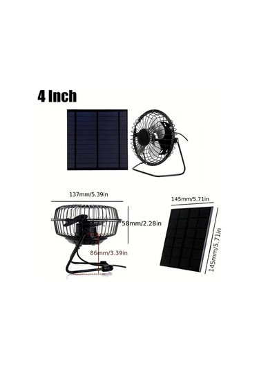 Xuweiwei 5w Güneş Paneli Taşınabilir Soğutma Fanı Fotovoltaik Güneş Paneli Seti Yeşil Ev Pet Isıtma 5w