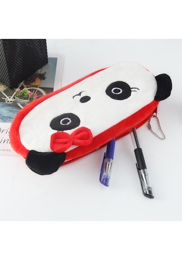 Willowhaven 3 Adet Sevimli Hayvan Peluş Kalem Çantası - 20x10cm - Sarı - Çocuk Kırtasiye Sarı