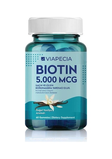 Viapecia Biotin 5000 Mcg 60 Gummies