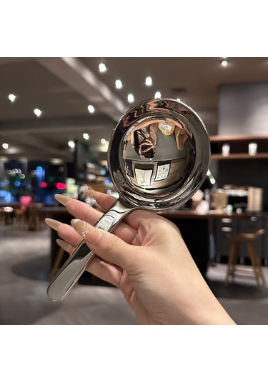 Youtek 18-10 Paslanmaz Çelik Kısa Saplı Büyük Başlı Servis Kaşığı - Çorba, Pirinç Ve Makarna Servisi İçin Ergonomik Tasarım Diğer