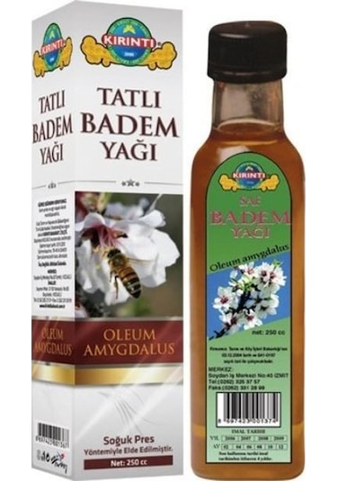 Kırıntı Tatlı Badem Yağı 250 ML