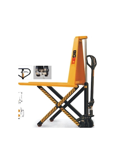 Big Lift  KG Rm-Hltn-10 115  CM Makaslı Yüksek Şase Transpalet 1000