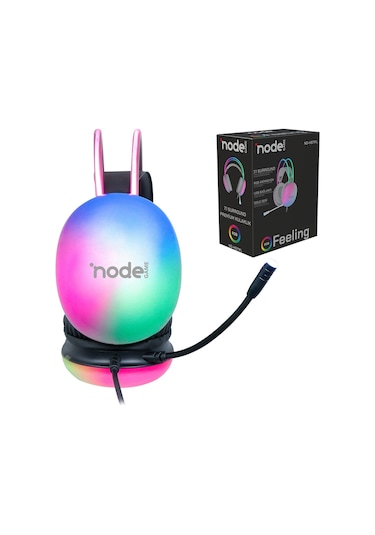 Node Game ND-HS71FLB 7.1 Rgb Işıklı Gamer Oyuncu Kulaklık