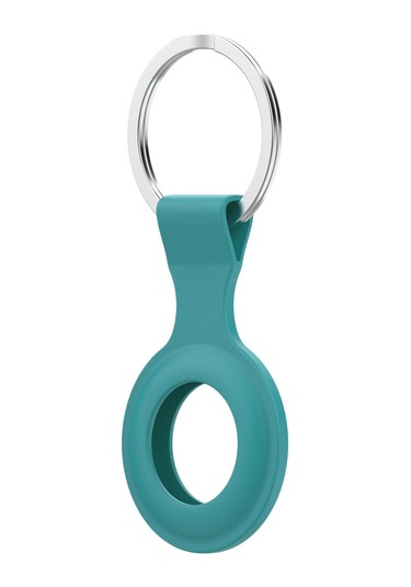 Soulader  Airtag Uyumlu İçin Silikon Kılıf - Yumuşak Ve Kaymayan Koruyucu Aksesuar - Koyu Renk Seçeneği