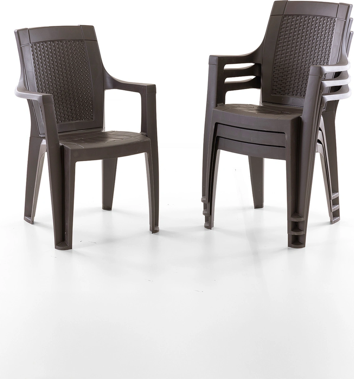 Efes 4'lü Rattan Sandalye Kahve 15099623 Kahve