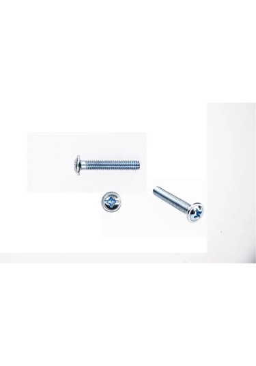 Centr Mebel'noj Furnitury M4x25 Mm Yarı Yuvarlak Baş Vidalar 40 Adet 146316110 Diğer