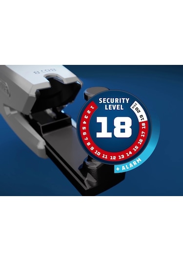 Abus 8077 Granit Detecto x-Plus Alarmlı Disk Kilidi Siyah