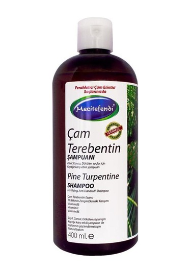 Mecitefendi Çam Terebentin Cansız Dökülen Saçlar için Şampuan 400 ML