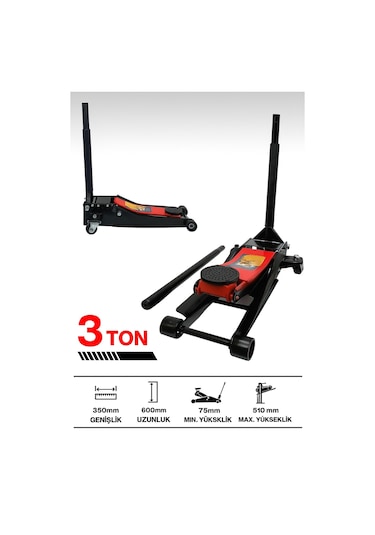 3 Ton Arabalı Timsah Kriko