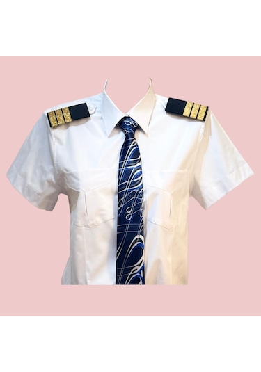 Pilot Gömlek Kısa Kollu Kadın Beyaz