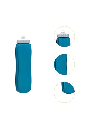 Homyl Sıkılabilir Su Şişesi 950ml Seyahat Hokeyi Yetişkinler Mavi