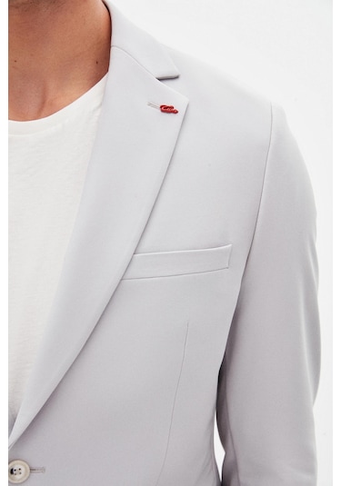 Twn Slim Fit Gri Düz Takim Elbise 4ec05e301545m 301