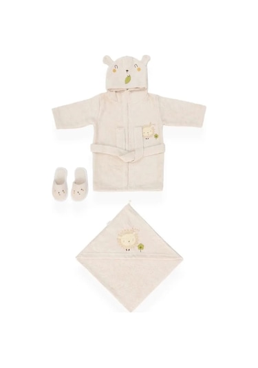 Bebitof Baby Kuzucuk Bornoz Seti 30039 Standart