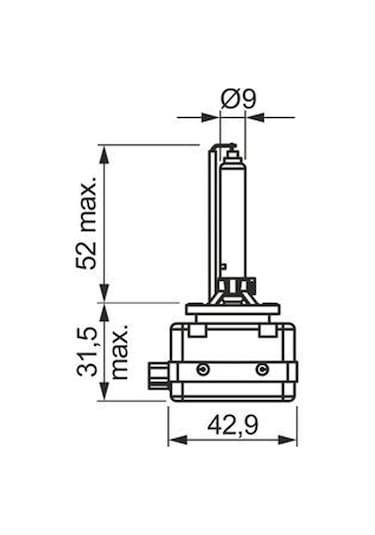 Bosch  Xenon White D1S Zenon Ampul 6000K - 2 Adet