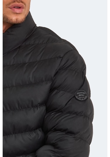 Slazenger Hear Erkek Puffer Şişme Mont Siyah Siyah